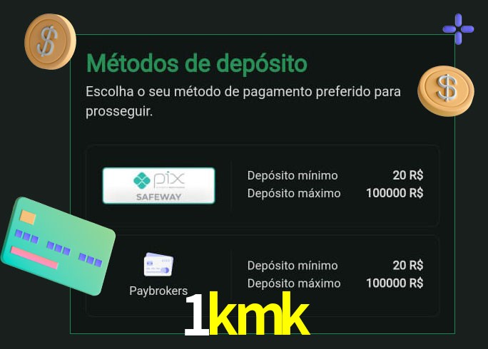 O cassino 1kmk oferece uma grande variedade de métodos de pagamento