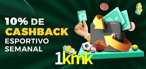 10% de bônus de cashback na 1kmk